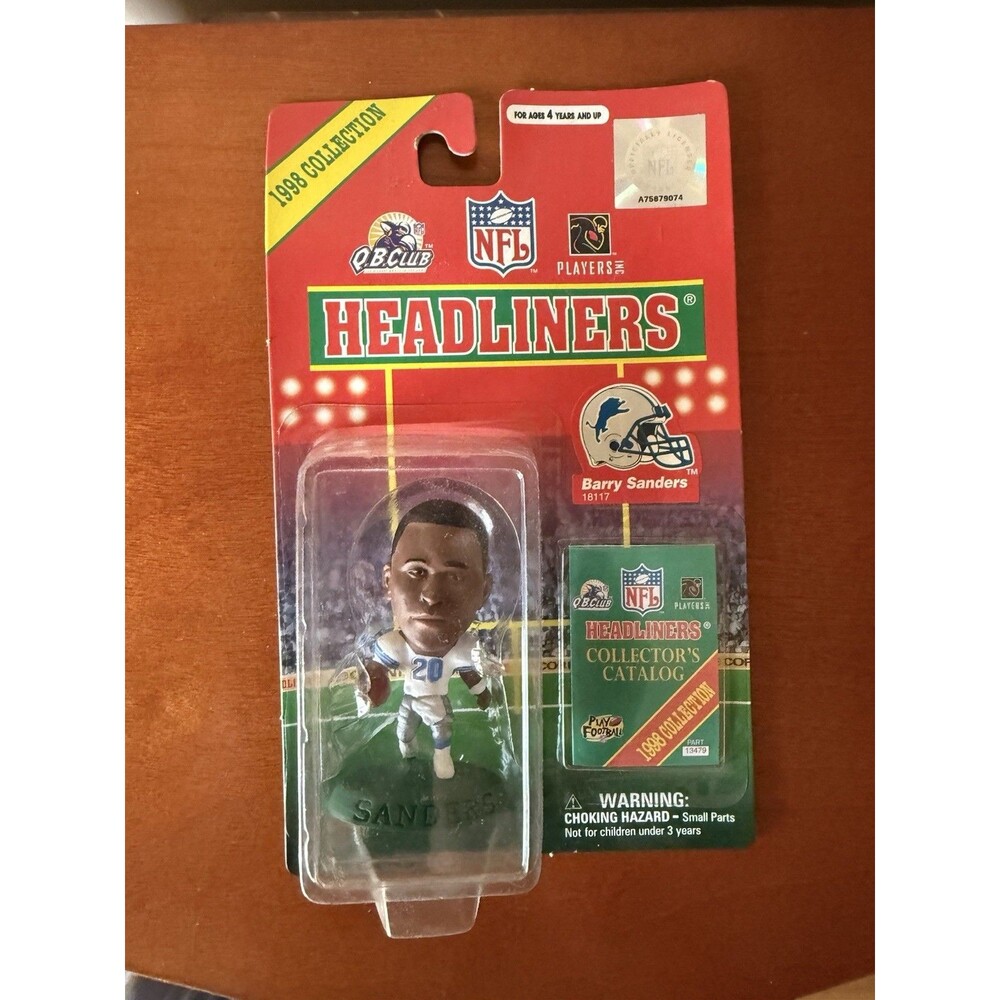 1998 Collection HEADLINERS Corinthian Figurine BARRY SANDERS Detroit Lions